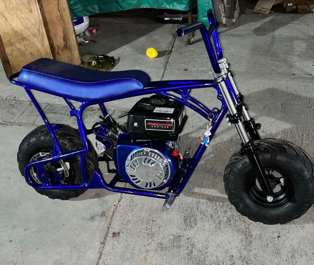 Blue Streak custom mini bike
