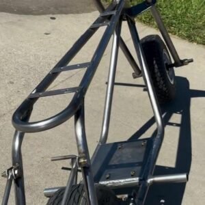 Alternative view of skz frame with wheelie bars and tires