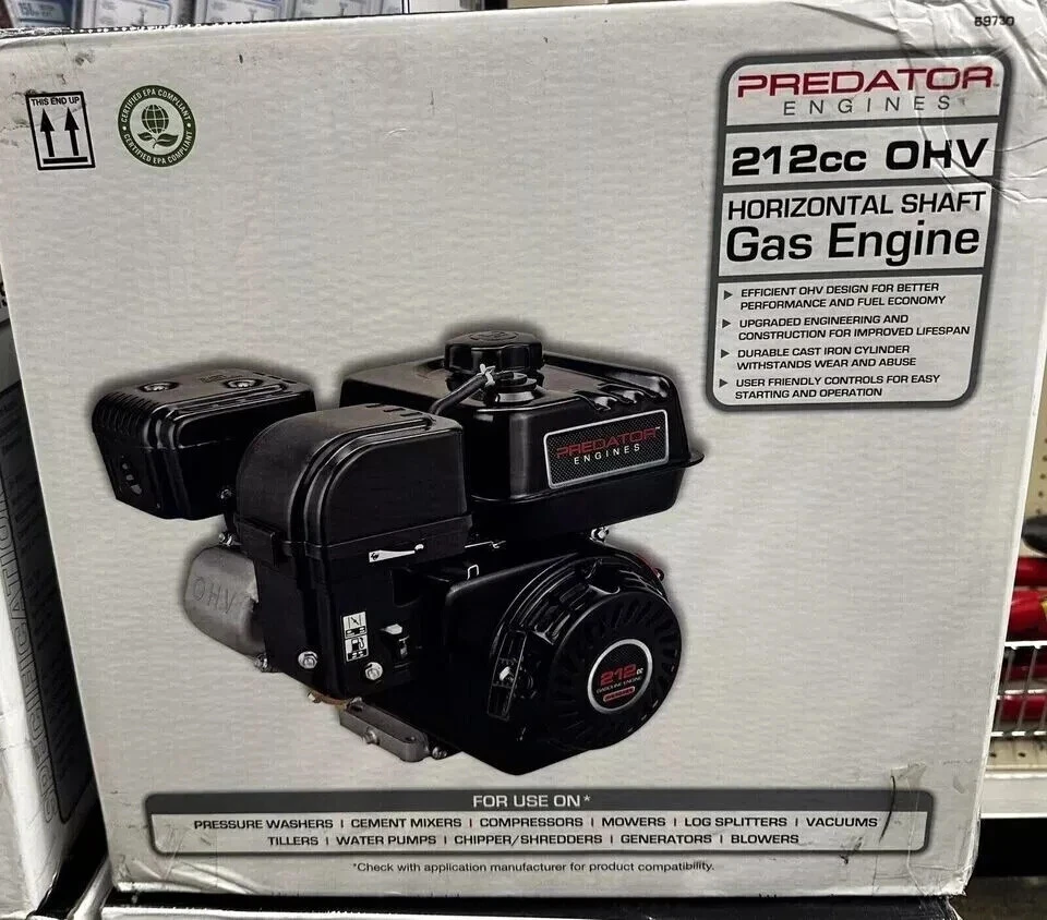 Predator 6.5 HP 212cc OHV Horizontal Shaft Gas Engine EPA - Image 2